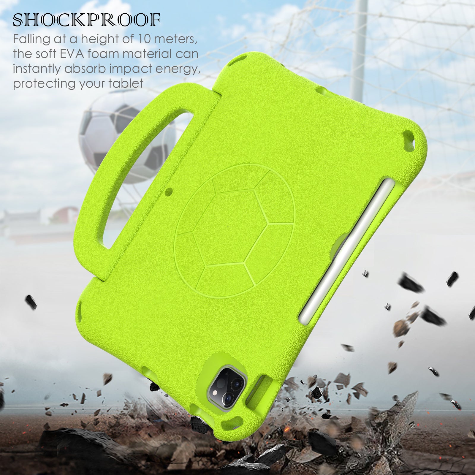 For iPad Pro 11-inch (2018) / (2020) / (2021) / iPad Air (2022) / (2020) Case Kickstand EVA Tablet Cover For iPad Pro 11-inch (2018) / (2020) / (2021) / iPad Air (2022) / (2020) Case Kickstand EVA Tablet Cover